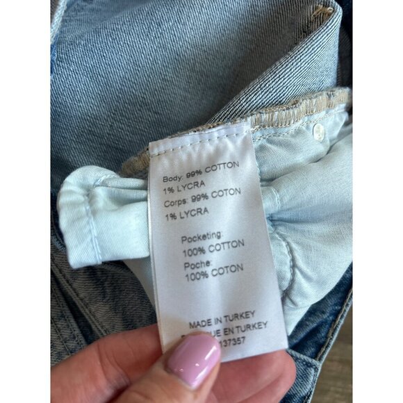 Marissa Webb Cal Low Rider Vintage Cropped Light Blue Vintage Wash Womens Size 2 - Picture 11 of 11